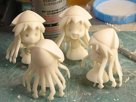 イカ娘自作フィギュア