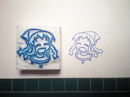 イカ娘ゴム消しハンコ