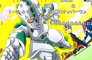 ACT3を行使する仁王立ちの康一