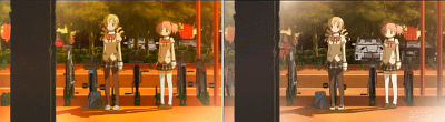 madoka-magica-bd2-cars-behind-tree.jpg