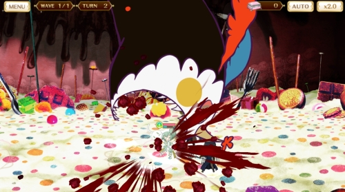 マギアレコードのシャルロッテの攻撃シーン