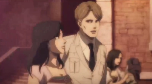 進撃の巨人Final第61話兵士と女が歩き去るカット