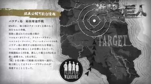 進撃の巨人Final第64話パラディ島地図