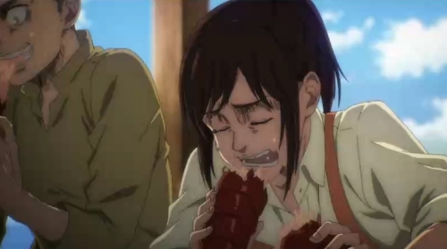 進撃の巨人Final第68話サシャ泣いて食う