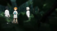 約束のネバーランド第3話 誰かが覗いているカット