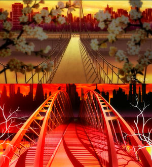 madoka-magica-suspention-bridge-to-iron-bridge.jpg